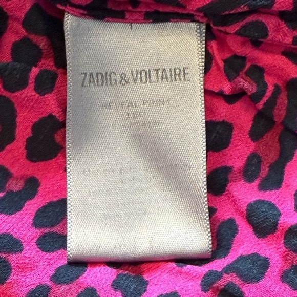 Zadig & Voltaire add to hearts Leopard Reveal Dress pink fuchsia 31714 - Picture 11 of 12